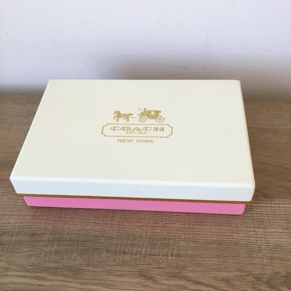 Coach Julia Legacy Satin Striped Multicolor Signature Wristlet Leather Trim NIB - Picture 4 of 4